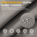 6" Thick Outdoor Chair Cushion Set - Gray