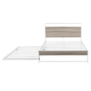 Platform Bed Frame With Trundle, USB Ports And Slat Support, No Box Spring Needed by HouseOfZazla