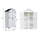 67-Inch White Storage Shed