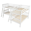 L Shaped Bunk Bed With Ladder by Unique Piece Furniture