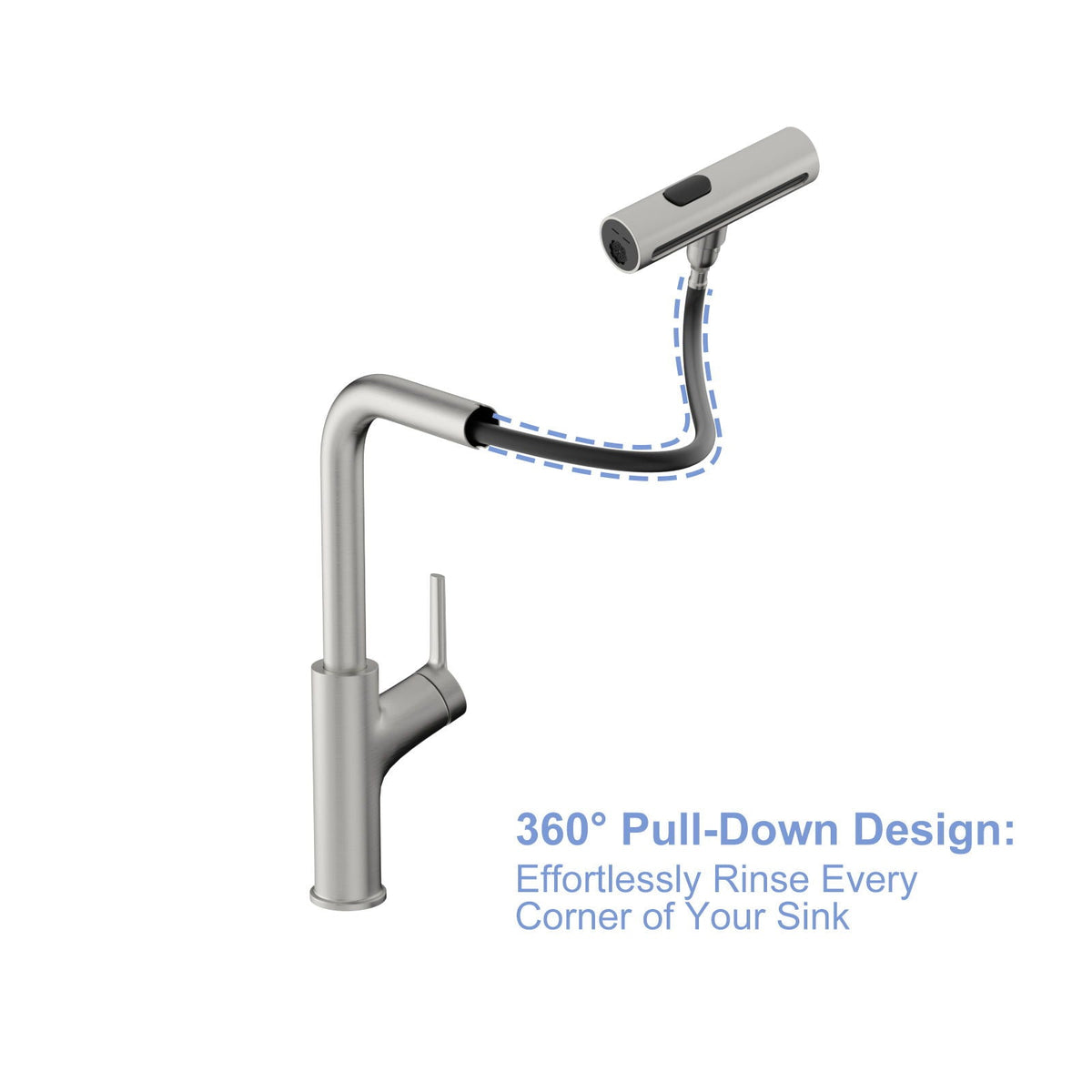 Drop-In Kitchen Sink With Pull-Out Faucet And Soap Dispenser, photo 2 of 20