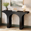 Console Table With Arched Base For Entryway - Black by HouseOfZazla