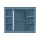 Wall Mounted Medicine Cabinet With Mirror, Storage Cabinet Featuring 6 Open Shelves And Adjustable Interior by HouseOfZazla