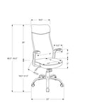 Office Chair, Adjustable Height, Swivel, Armrests, Contemporary & Modern by HouseOfZazla