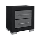 Elsa - 2 Toned Nightstand With Bar Handle And Spacious Drawers by HouseOfZazla