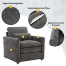 Cozy Upholstered Cushion Armchair For Living Room