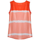 Women Tie-dye Sleeveless Tank Tops Summer Loose T Shirts Tops Button Down Shirts Vest Blouse Plus Size