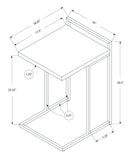 Accent Table, C - Shaped, Contemporary & Modern