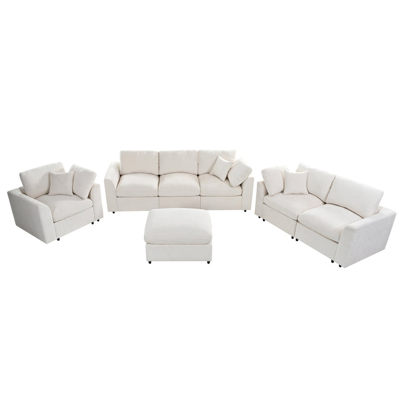 U-Style 4-Piece Modular Sofa Set, photo 6 of 10