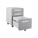 3 Drawer Mobile File Cabinet Under Desk Office,Simple Style Versatile Storage Cabinet for Legal/Letter/A4 Files, 5 Wheel Design Anti-Tilting Cold Rolled Steel Waterproof Moisture-Proof Black