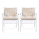 Outdoor Acacia Wood Patio Dining Armchair (Set of 2) by HouseOfZazla