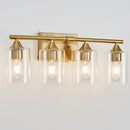 4-Light Brushed Bathroom Vanity Wall Light