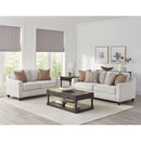 Mahaffey - 2 Piece Track Arm Living Room Set - Beige by HouseOfZazla