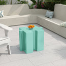 3-Piece Artistic Puzzle Table Set, Modular MGO Side Tables with Interlocking Design by HouseOfZazla
