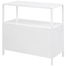 Kenneth - 2 Door Radio Weave Accent Cabinet - White by HouseOfZazla