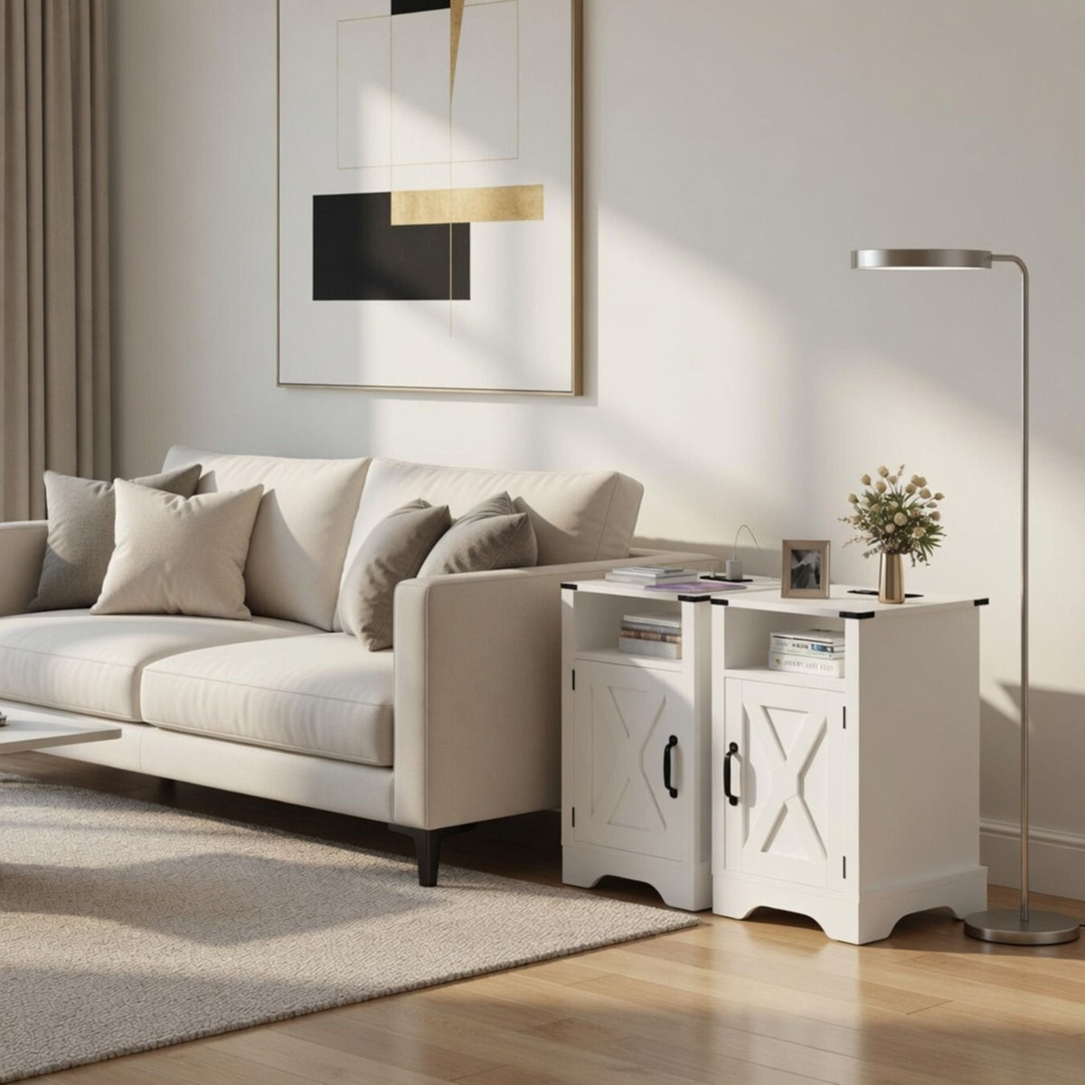 Farmhouse Nightstand, Charging Station & Storage, photo 14 of 40