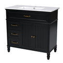 Bathroom Vanity With Sink, 2 Doors 2 Drawers, Freestanding Design by HouseOfZazla