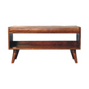Solid Wood Bench With Upholstered Sea by HouseOfZazla