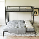 Twin Size Metal Pull-Out Bunk Bed