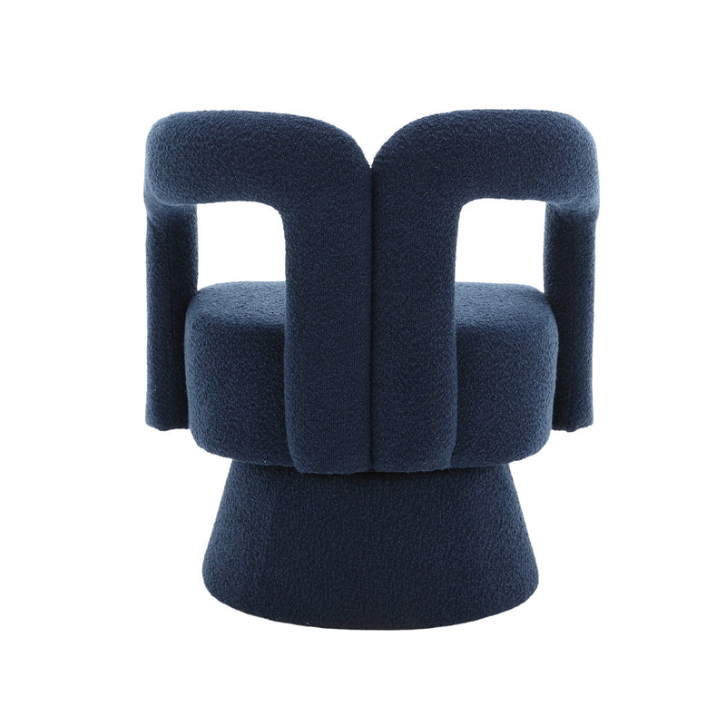 360 Degree Swivel Cuddle Barrel Accent Chairs, Round Armchairs with Wide Upholstered, Fluffy Fabric Chair for Living Room, Bedroom, Office, Waiting Rooms
