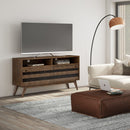 Clarkson - TV Stand - Rustic Natural Aged Brown by HouseOfZazla