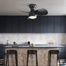 23" Bedroom Ceiling Fan With 3 Color Dimmable 3 ABS Blades Remote Control Dc Motor With 18W Led Light by HouseOfZazla