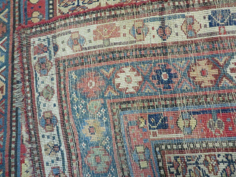 5' X 9' Antique Handmade Caucasian Kuba Wool Rug Veg Dye Runner Nice