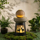 Outdoor Garden Lantern with Warm LED Light