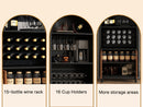 71' Farmhouse Arched Wine Bar Cabinet