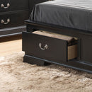 Upholstered Panel Sleigh Bed Design by HouseOfZazla