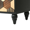 30.31" Modern Accent Cabinet with Honeycomb Pattern