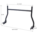 Heavy Duty Extendable Steel Truck Ladder Rack (Set of 2) - Black by HouseOfZazla