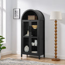 High Arched Storage Cabinet with LED Light