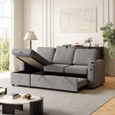 85.8" Sleeper Sofa, Sofa Bed - 2 in 1 Pull Out Sofa Bed with Storage Sofa, Sofa Sleeper with Pull Out Bed with Charging Port