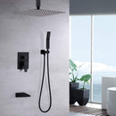 Wall Mount Shower System With High Pressure 10" Shower Head And Handheld by HouseOfZazla