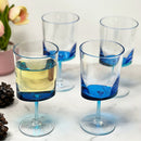 Leadingware Oval Halo Plastic Wine Glasses (Set of 4) by HouseOfZazla