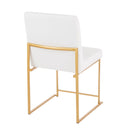 Fuji - Contemporary Stylish Frame, High Back Dining Chair (Set of 2) by HouseOfZazla