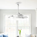 Bulb-Type Small Ceiling Fan with Retractable Blades and Remote Control by HouseOfZazla