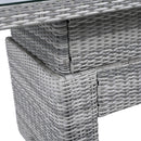 Outdoor Furniture Set Patio Rattan with Recliners and Tables