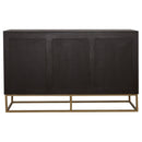 Zara 2-door 57-inch Wood Accent Storage Cabinet Black Walnut