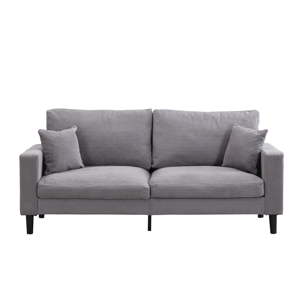 Modern Upholstered 3 Seat Sofa, High Resilience, photo 2 of 12