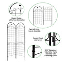 Metal Garden Trellis For Climbing Plants Outdoor Rustproof Plant Support Rose Trellis Netting Trellis by HouseOfZazla