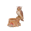 Decorative Owl Garden Planter Pot on Branch by HouseOfZazla