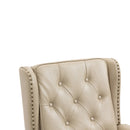 Modern Accent Chair Lounge Chair with Sturdy Wood Legs in Camel PU Leather
