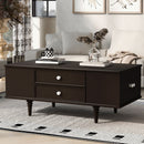 Modern Rectangle Coffee Table With Four Drawers by HouseOfZazla