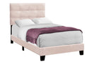Transitional Upholstered Bed Frame by HouseOfZazla