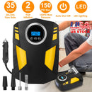 Portable Car Tire Inflator DC 12V Digital Car Air Pump Compressor Electric Air Pump w/LED Light 150PSI