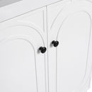Modern Freestanding Bathroom Vanity With Soft Close Cabinet Doors by HouseOfZazla