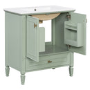 Freestanding Vanity With 1 Drawer & 2 Soft Close Doors With Door Mounted Storage by HouseOfZazla