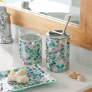 5-Piece Decorative Mosaic Glass Bathroom Accessories Set
